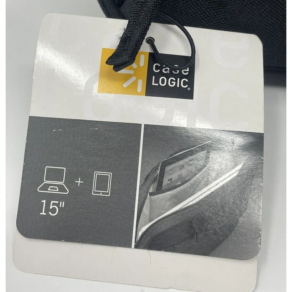 Case Logic 3201433 Diamond Laptop & Tablet Black Bag (15.6”) Strap NWT MSRP $39 - Picture 9 of 10